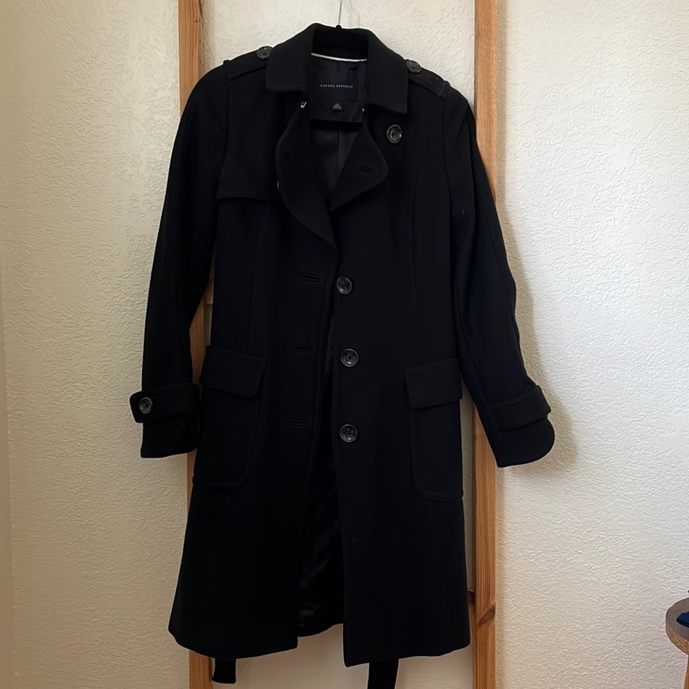 Banana Republic Wool Blend Trench Coat